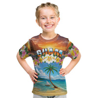 Guam Kid T Shirt Eternal Summer Sunset Beach LT05 Colorful - Polynesian Pride