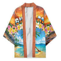 Guam Kimono Eternal Summer Sunset Beach LT05 Unisex Colorful - Polynesian Pride