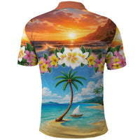 Guam Polo Shirt Eternal Summer Sunset Beach LT05 - Polynesian Pride