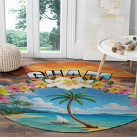Guam Round Carpet Eternal Summer Sunset Beach LT05 - Polynesian Pride