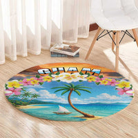 Guam Round Carpet Eternal Summer Sunset Beach LT05 - Polynesian Pride