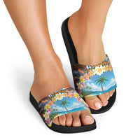Guam Slide Sandals Eternal Summer Sunset Beach LT05 - Polynesian Pride