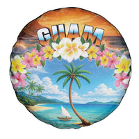 Guam Spare Tire Cover Eternal Summer Sunset Beach LT05 - Polynesian Pride