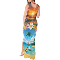 Guam Tank Maxi Dress Eternal Summer Sunset Beach LT05 - Polynesian Pride