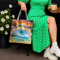 Guam Tote Bag Eternal Summer Sunset Beach LT05 - Polynesian Pride