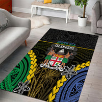 South Sea Islanders And Fiji Area Rug Kanakas Fijian Tapa Pattern