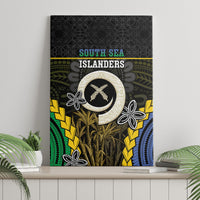 South Sea Islanders And Vanuatu Canvas Wall Art Kanakas Sand Drawing Pattern LT05 - Polynesian Pride