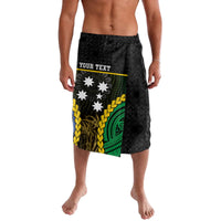 Personalised South Sea Islanders And Vanuatu Lavalava Kanakas Sand Drawing Pattern LT05 Black - Polynesian Pride