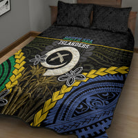 South Sea Islanders And Vanuatu Quilt Bed Set Kanakas Sand Drawing Pattern LT05 - Polynesian Pride