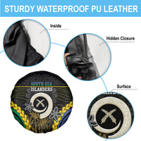 South Sea Islanders And Vanuatu Spare Tire Cover Kanakas Sand Drawing Pattern LT05 - Polynesian Pride