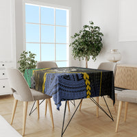 South Sea Islanders And Vanuatu Tablecloth Kanakas Sand Drawing Pattern LT05 - Polynesian Pride