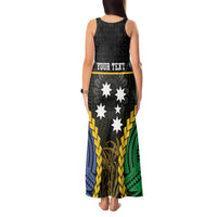 Personalised South Sea Islanders And Vanuatu Tank Maxi Dress Kanakas Sand Drawing Pattern LT05 - Polynesian Pride