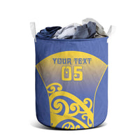 Custom James Cook High School Laundry Basket Maori Koru Pattern LT05 - Polynesian Pride