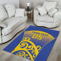 Custom James Cook High School Area Rug Maori Koru Pattern LT05 - Polynesian Pride