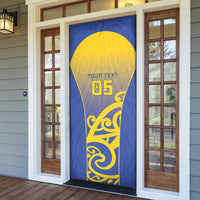 Custom James Cook High School Door Cover Maori Koru Pattern LT05 - Polynesian Pride