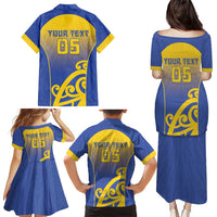 Custom James Cook High School Family Matching Puletasi and Hawaiian Shirt Maori Koru Pattern LT05 - Polynesian Pride