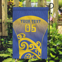 Custom James Cook High School Garden Flag Maori Koru Pattern LT05 Garden Flag Blue - Polynesian Pride