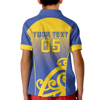 Custom James Cook High School Kid Polo Shirt Maori Koru Pattern LT05 - Polynesian Pride