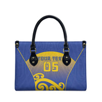 Custom James Cook High School Leather Bag Maori Koru Pattern LT05 - Polynesian Pride