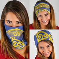 Custom James Cook High School Neck Gaiter Maori Koru Pattern LT05 - Polynesian Pride