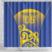 Custom James Cook High School Shower Curtain Maori Koru Pattern LT05 - Polynesian Pride