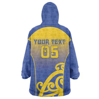 Custom James Cook High School Wearable Blanket Hoodie Maori Koru Pattern LT05 - Polynesian Pride