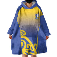 Custom James Cook High School Wearable Blanket Hoodie Maori Koru Pattern LT05 - Polynesian Pride