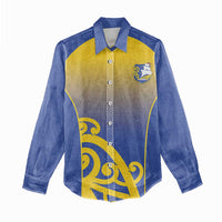 Custom James Cook High School Women Casual Shirt Maori Koru Pattern LT05 - Polynesian Pride
