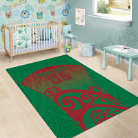 Custom Onehunga High School Area Rug Maori Koru Pattern LT05 - Polynesian Pride
