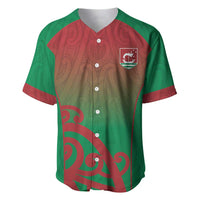 Custom Onehunga High School Baseball Jersey Maori Koru Pattern LT05 Green - Polynesian Pride