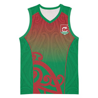 Custom Onehunga High School Basketball Jersey Maori Koru Pattern LT05 Unisex Green - Polynesian Pride