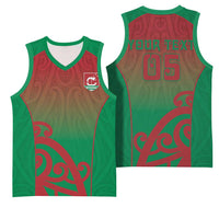 Custom Onehunga High School Basketball Jersey Maori Koru Pattern LT05 - Polynesian Pride