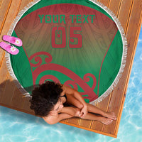 Custom Onehunga High School Beach Blanket Maori Koru Pattern LT05 - Polynesian Pride