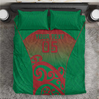 Custom Onehunga High School Bedding Set Maori Koru Pattern LT05 Green - Polynesian Pride