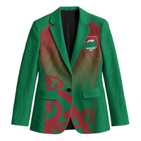 Custom Onehunga High School Blazer Maori Koru Pattern LT05 Unisex Green - Polynesian Pride