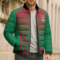 Custom Onehunga High School Bomber Puffer Jacket Maori Koru Pattern LT05 - Polynesian Pride