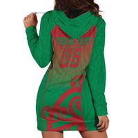 Custom Onehunga High School Hoodie Dress Maori Koru Pattern LT05 - Polynesian Pride