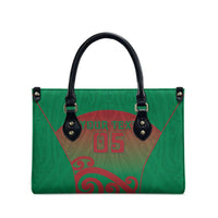 Custom Onehunga High School Leather Bag Maori Koru Pattern LT05 - Polynesian Pride