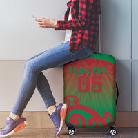 Custom Onehunga High School Luggage Cover Maori Koru Pattern LT05 - Polynesian Pride