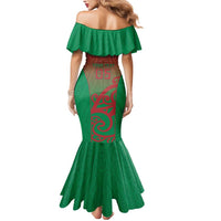 Custom Onehunga High School Mermaid Dress Maori Koru Pattern LT05 - Polynesian Pride