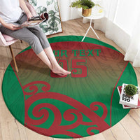 Custom Onehunga High School Round Carpet Maori Koru Pattern LT05 - Polynesian Pride
