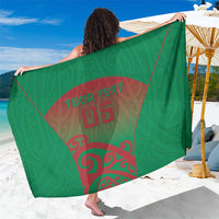 Custom Onehunga High School Sarong Maori Koru Pattern LT05 One Size 44 x 66 inches Green - Polynesian Pride