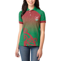 Custom Onehunga High School Women Polo Shirt Maori Koru Pattern LT05 - Polynesian Pride