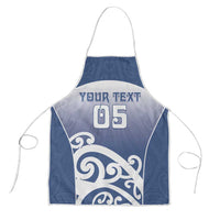 Custom New Zealand Aotea College Apron Maori Koru Pattern LT05 Blue - Polynesian Pride