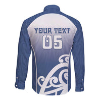 Custom New Zealand Aotea College Long Sleeve Button Shirt Maori Koru Pattern LT05 - Polynesian Pride