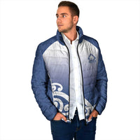 Custom New Zealand Aotea College Padded Jacket Maori Koru Pattern LT05 - Polynesian Pride