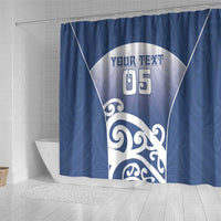 Custom New Zealand Aotea College Shower Curtain Maori Koru Pattern LT05 - Polynesian Pride