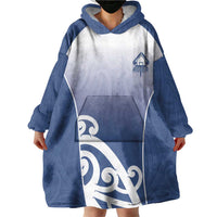 Custom New Zealand Aotea College Wearable Blanket Hoodie Maori Koru Pattern LT05 - Polynesian Pride