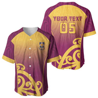 Custom Waiuku College Baseball Jersey Maori Koru Pattern LT05 - Polynesian Pride