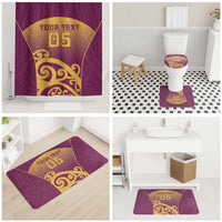 Custom Waiuku College Bathroom Set Maori Koru Pattern LT05 - Polynesian Pride